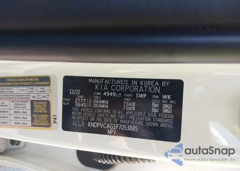 2023 Kia Sportage Hybrid Ex from USA, damaged, VIN KNDPVCAG1P7053885